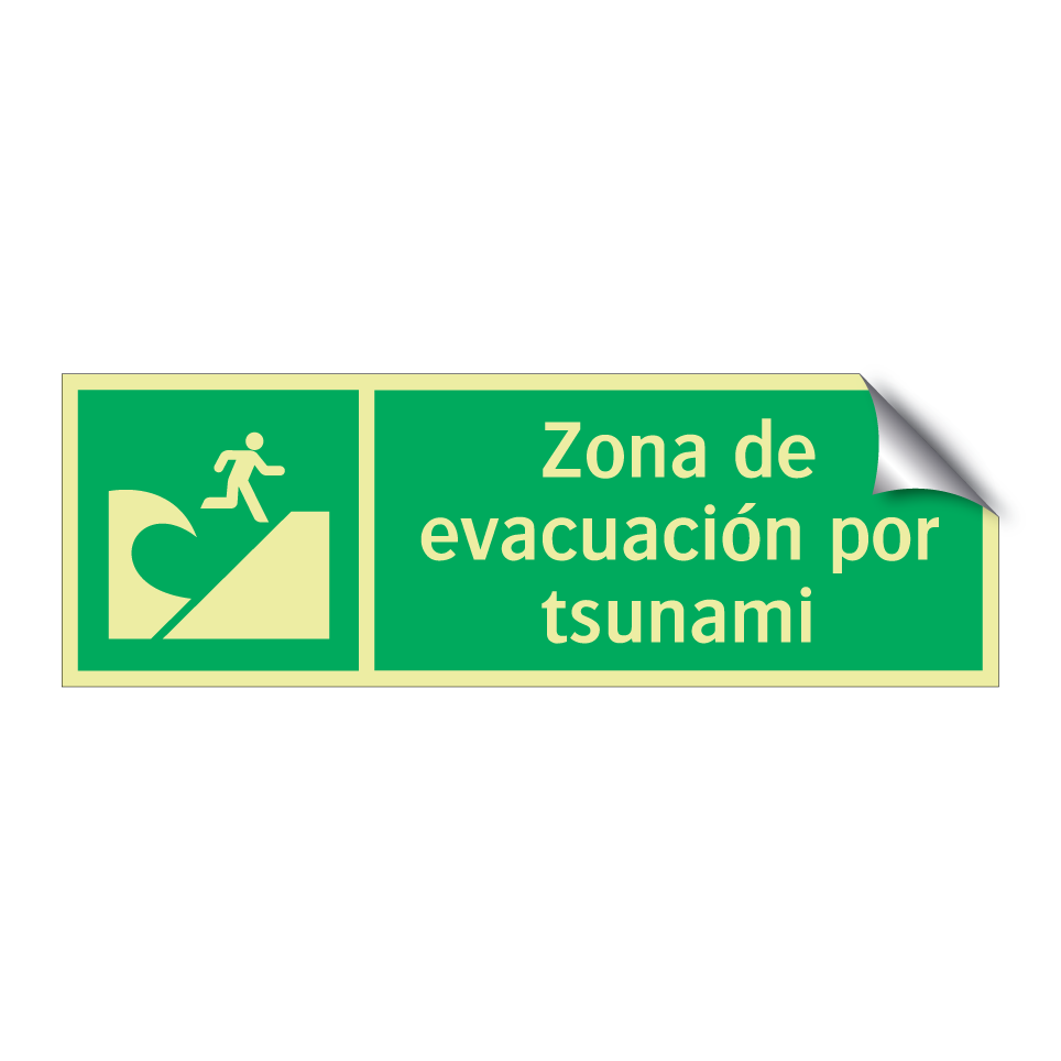 Zona de evacuación por tsunami