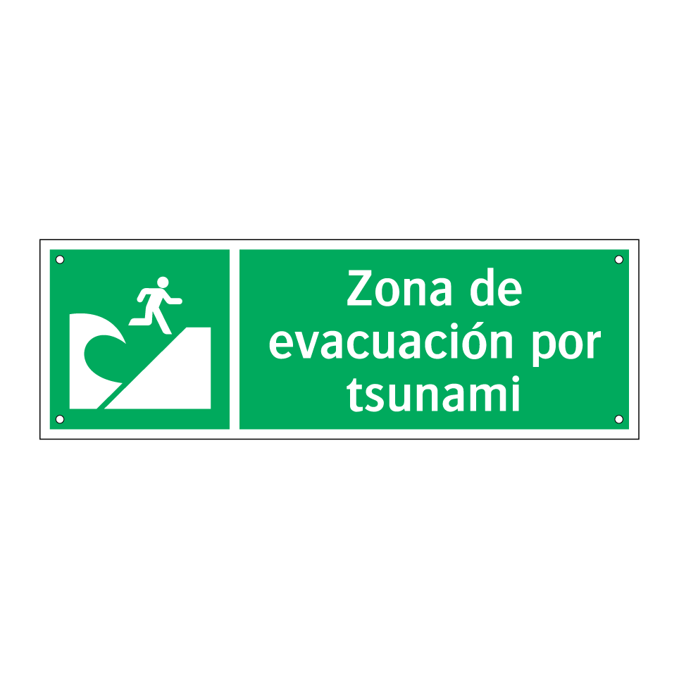 Zona de evacuación por tsunami
