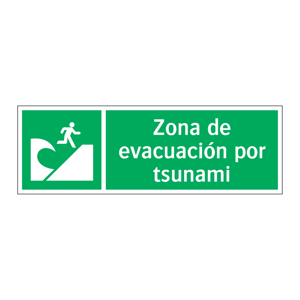 Zona de evacuación por tsunami