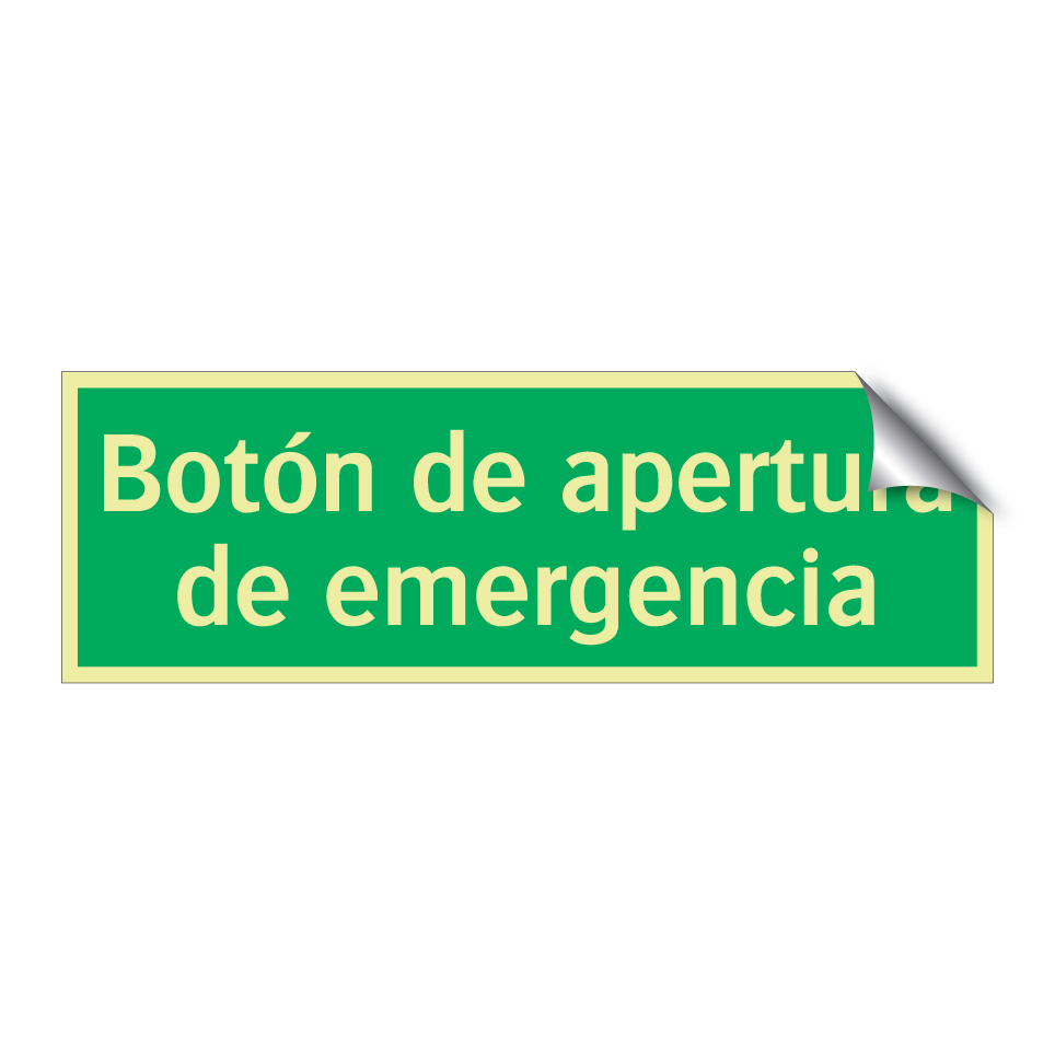 Botón de apertura de emergencia
