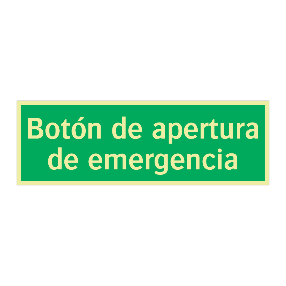 Botón de apertura de emergencia