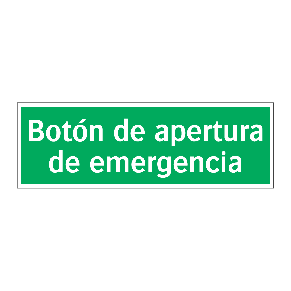 Botón de apertura de emergencia
