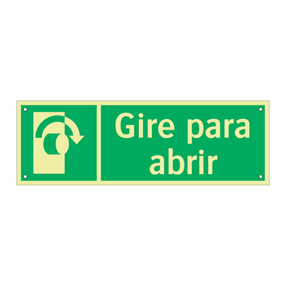 Gire para abrir