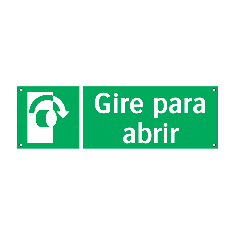 Gire para abrir