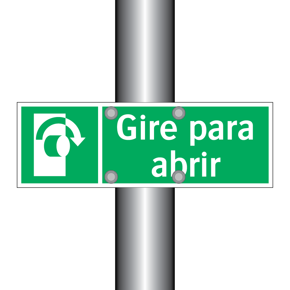 Gire para abrir
