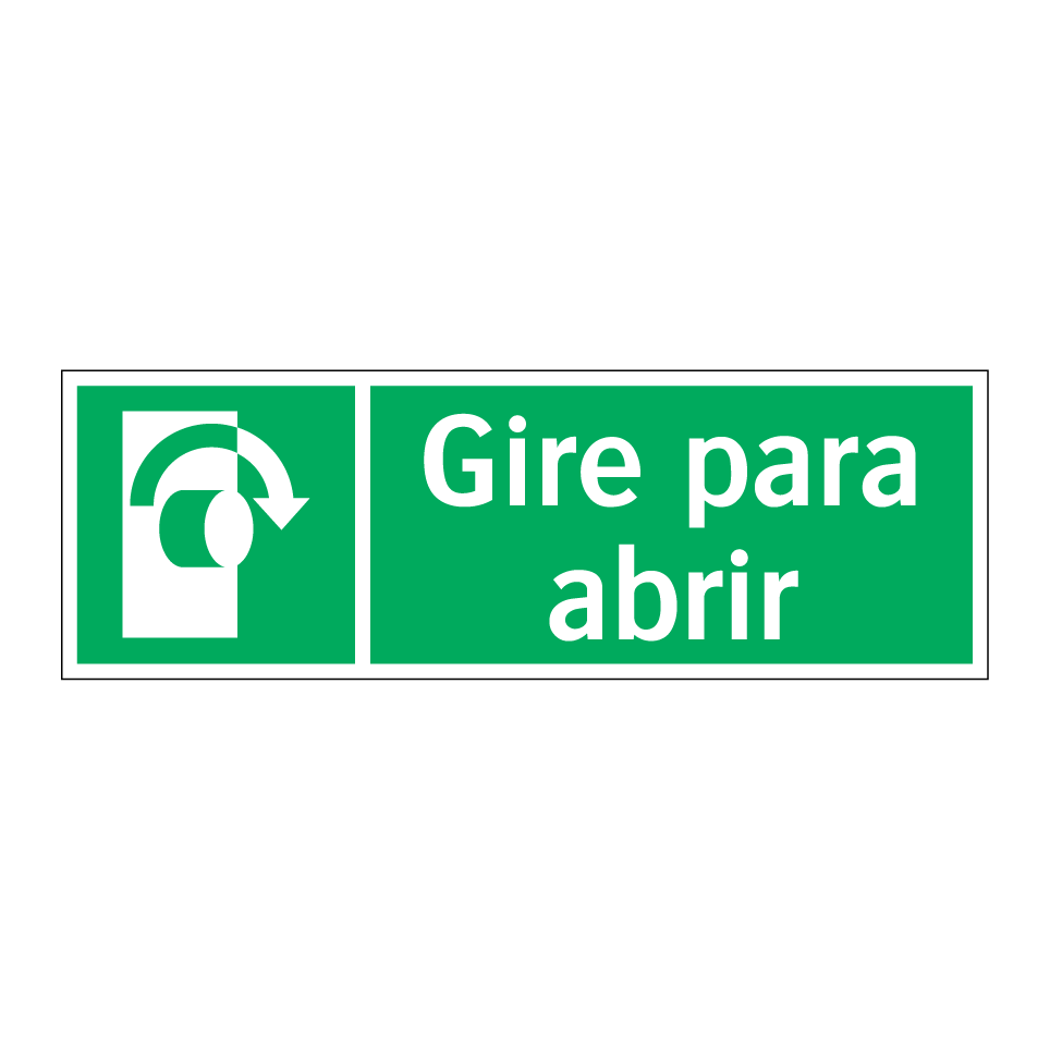 Gire para abrir