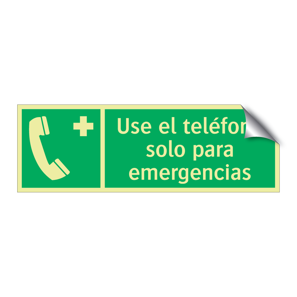 Use el teléfono solo para emergencias