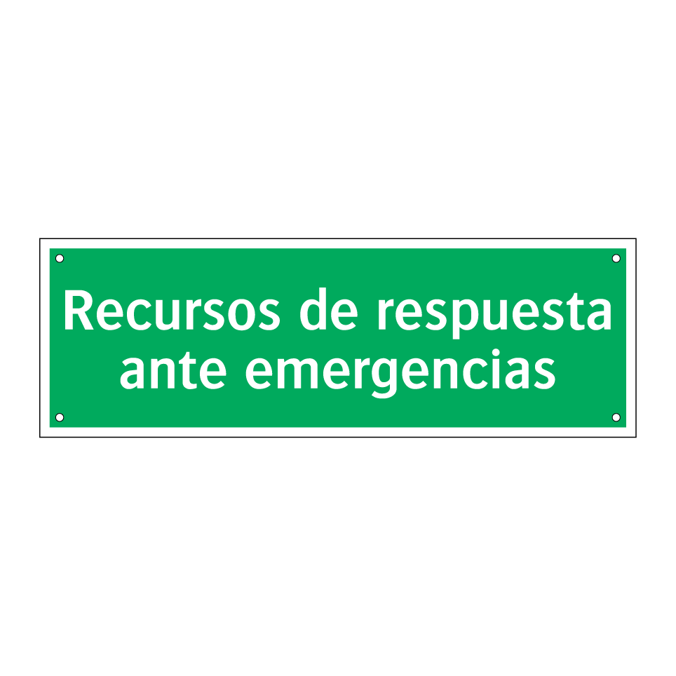 Recursos de respuesta ante emergencias