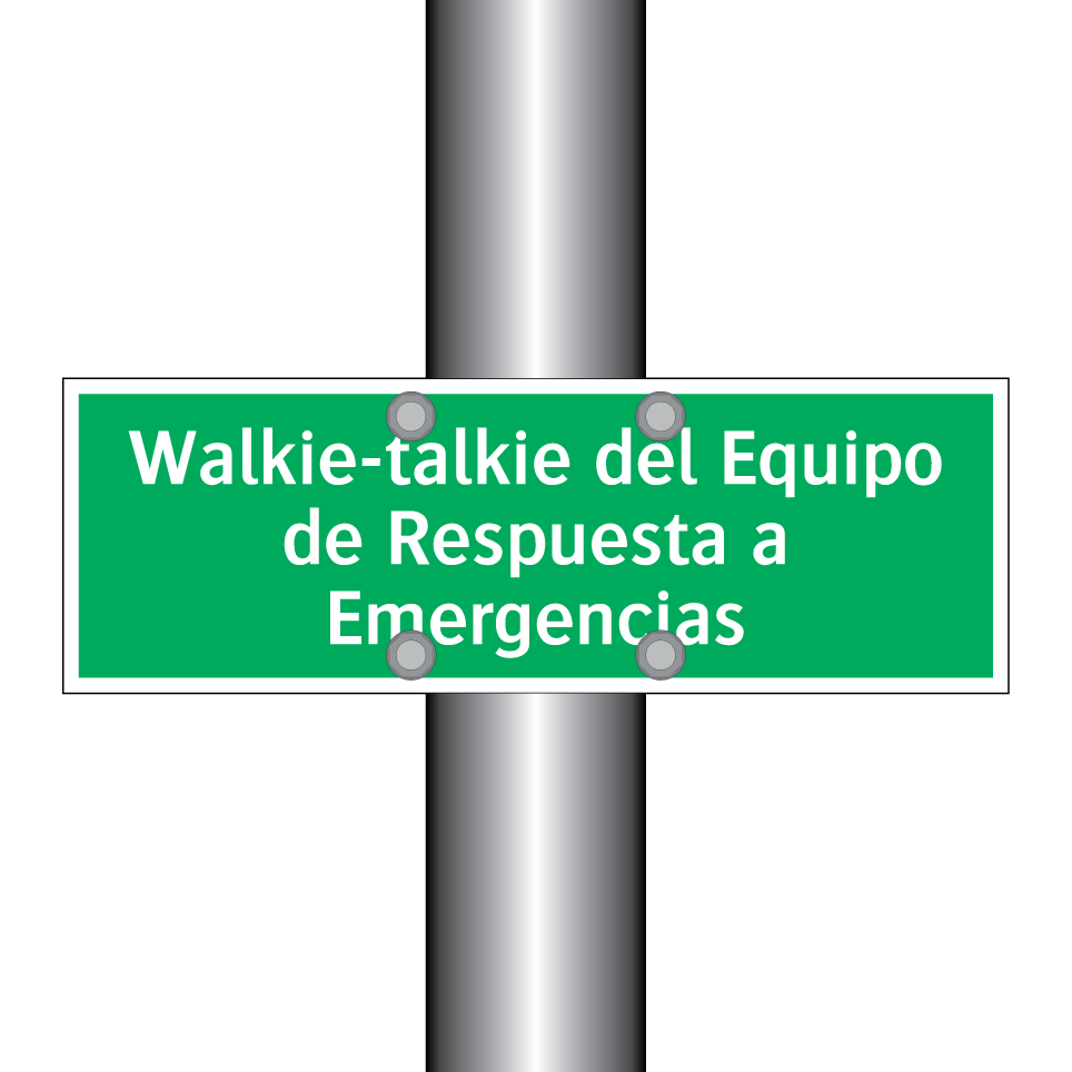 Walkie-talkie del Equipo de Respuesta a Emergencias