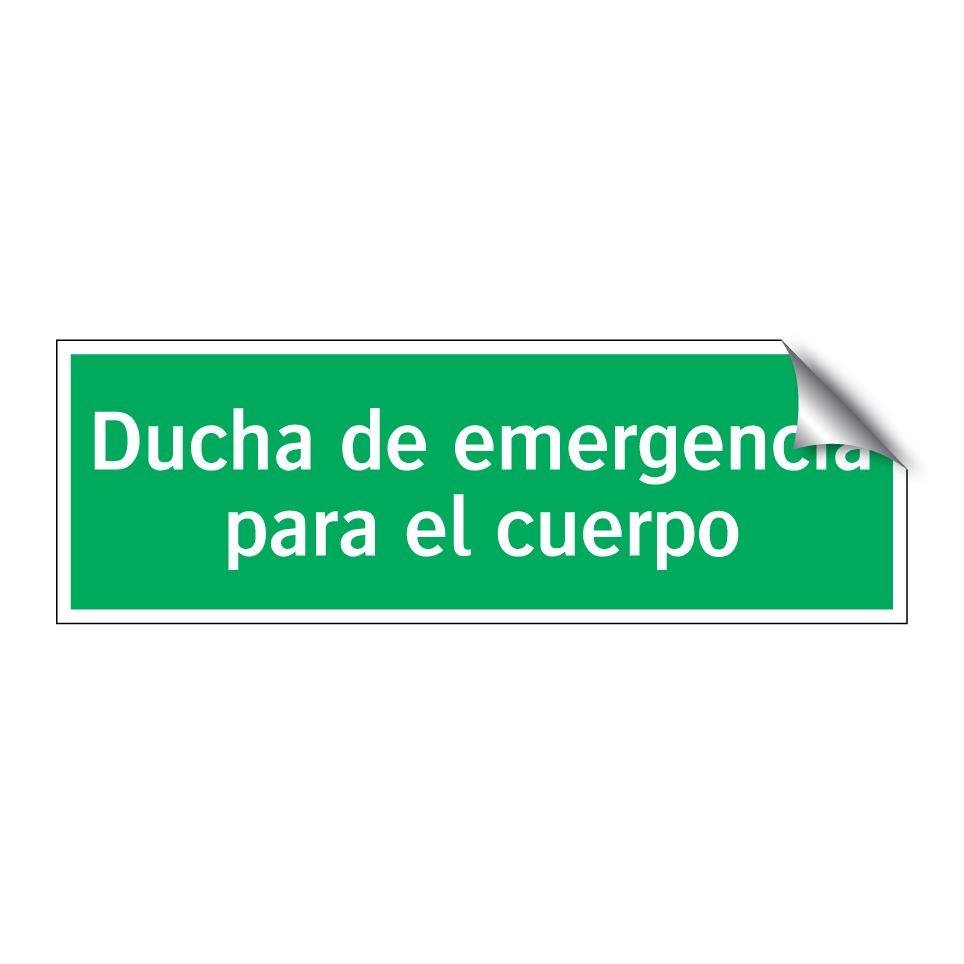 Ducha de emergencia para el cuerpo