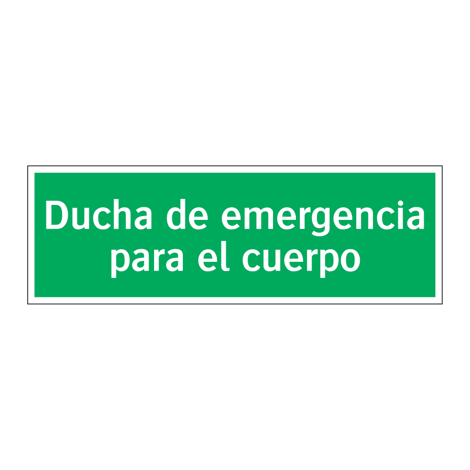 Ducha de emergencia para el cuerpo
