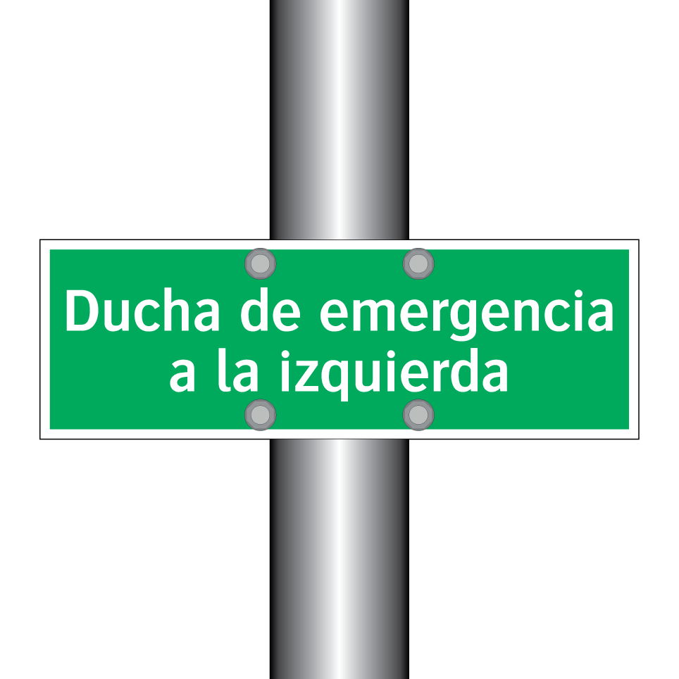 Ducha de emergencia a la izquierda