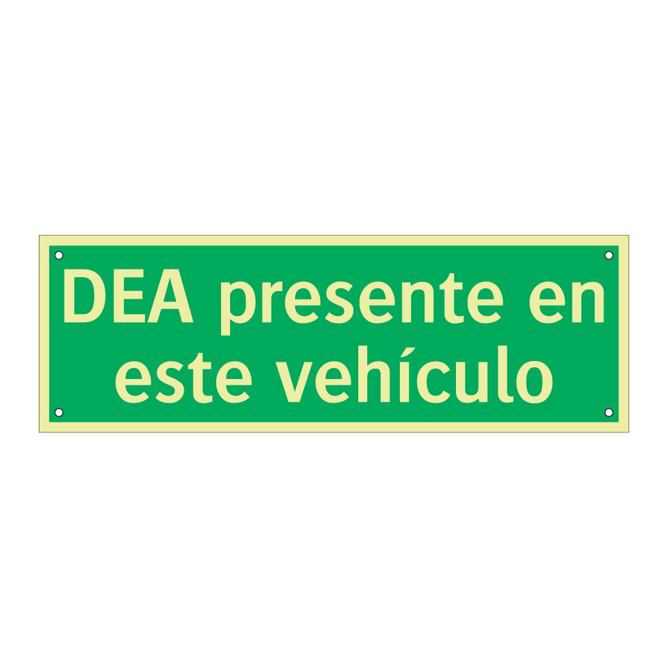 DEA presente en este vehículo