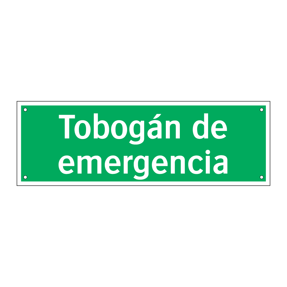 Tobogán de emergencia