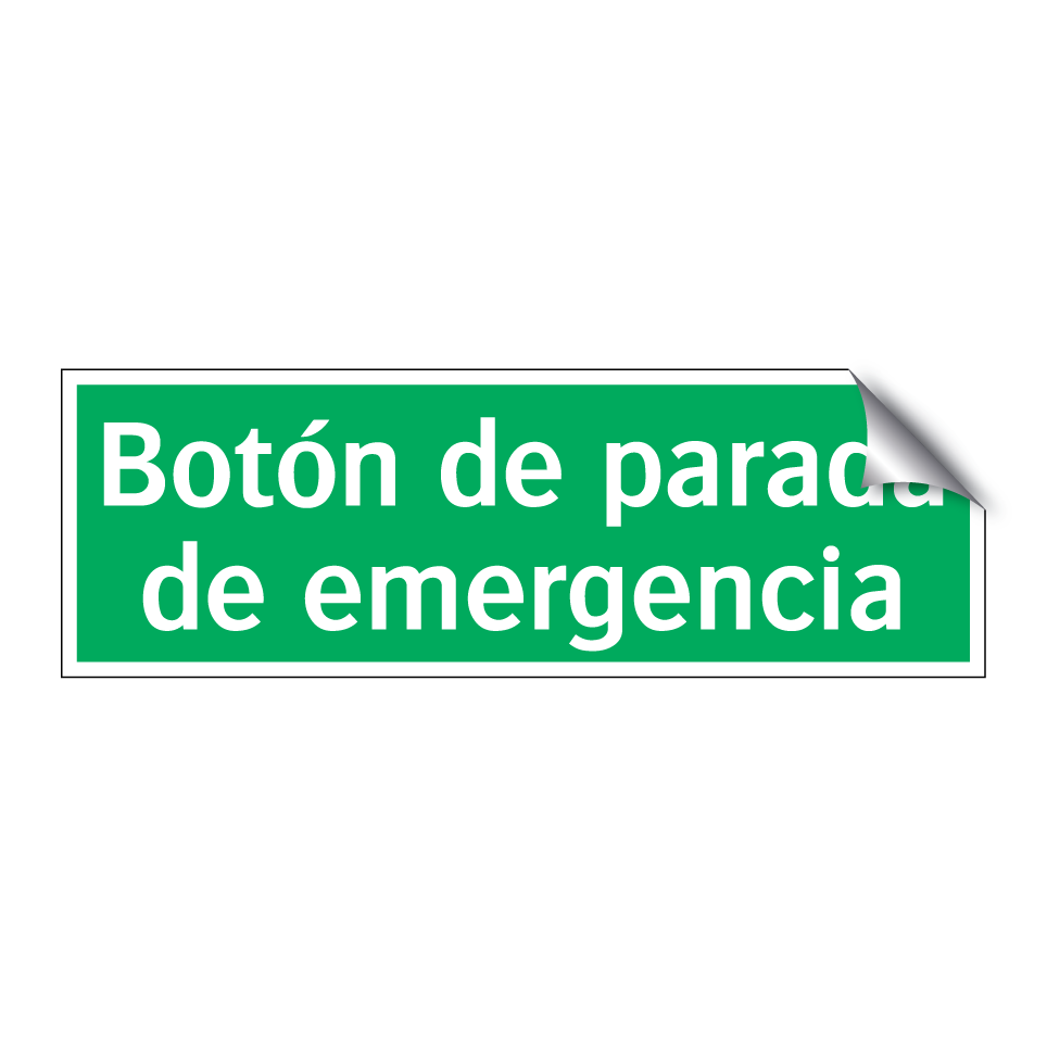 Botón de parada de emergencia
