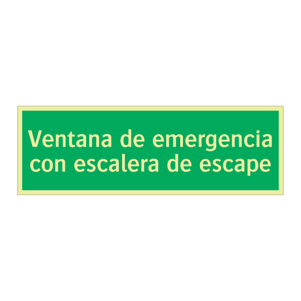Ventana de emergencia con escalera de escape