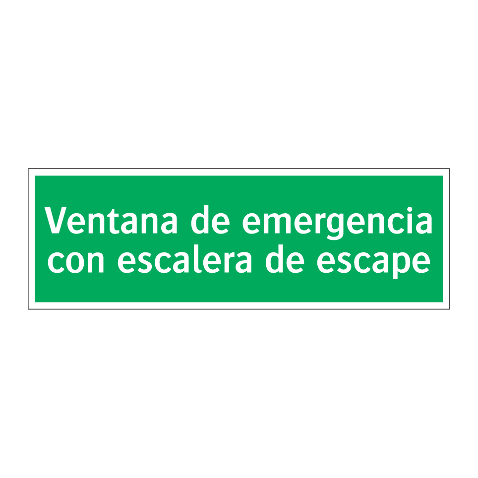 Ventana de emergencia con escalera de escape