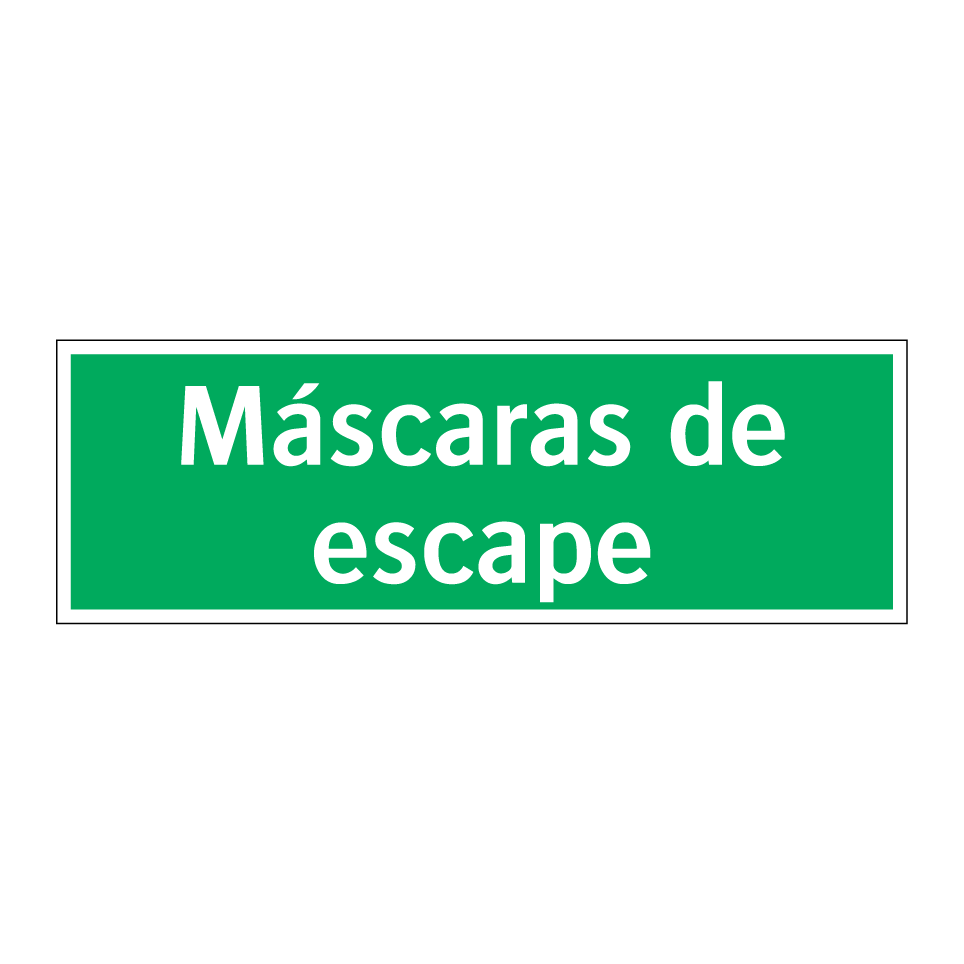 Máscaras de escape