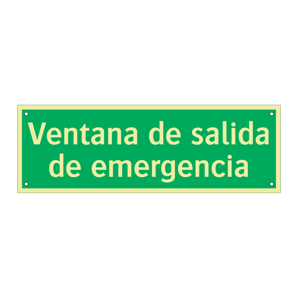 Ventana de salida de emergencia