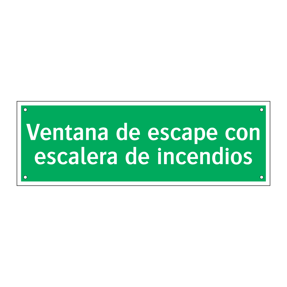 Ventana de escape con escalera de incendios