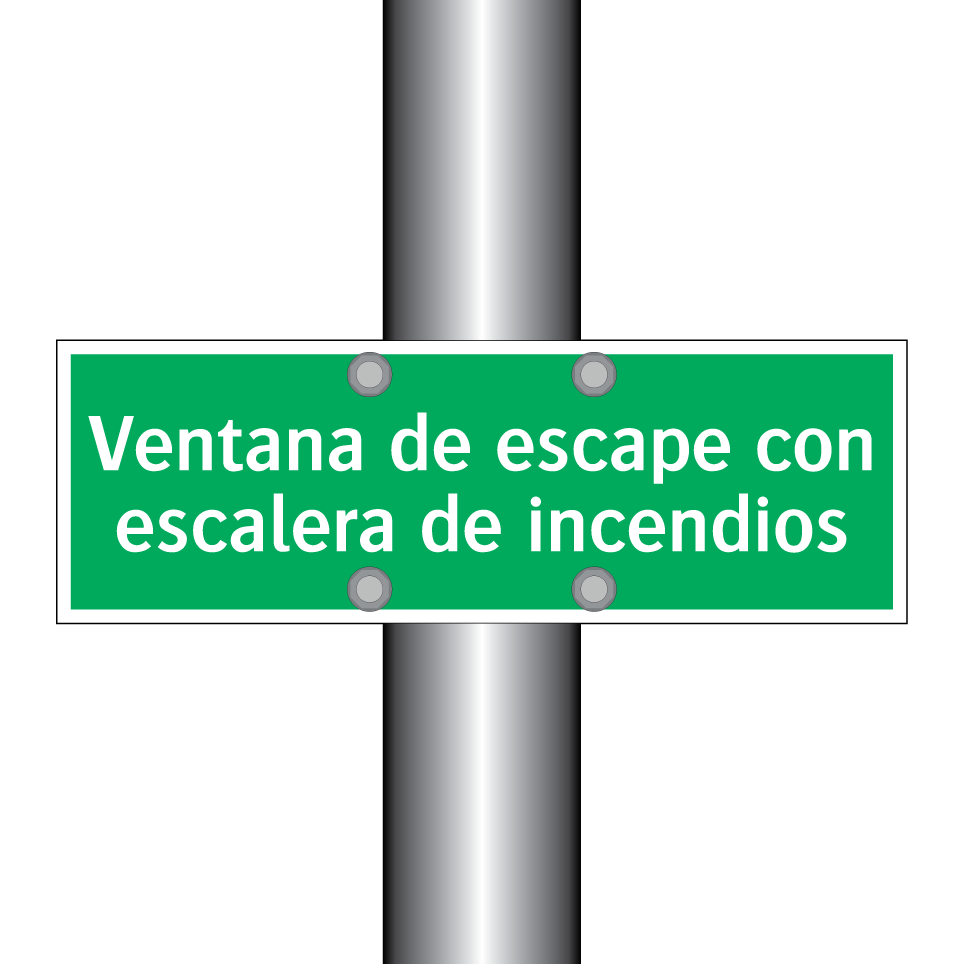 Ventana de escape con escalera de incendios