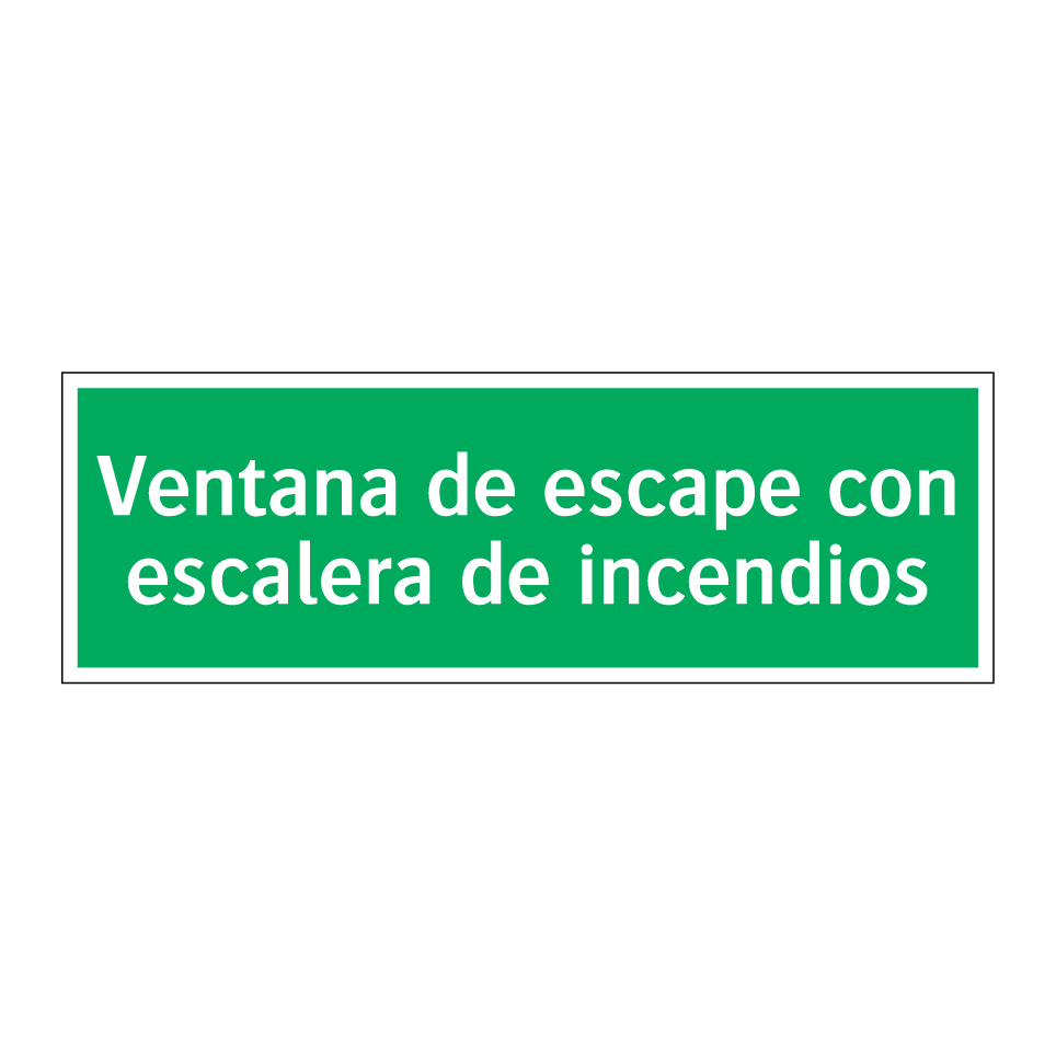 Ventana de escape con escalera de incendios