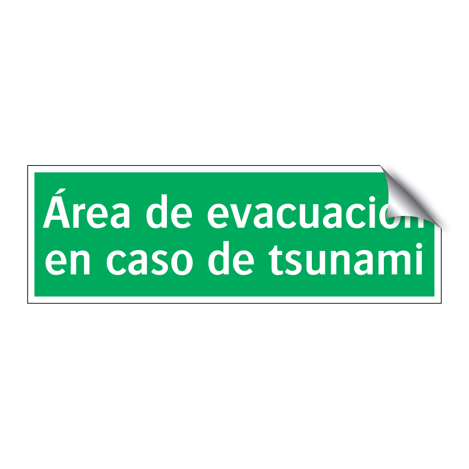 Área de evacuación en caso de tsunami