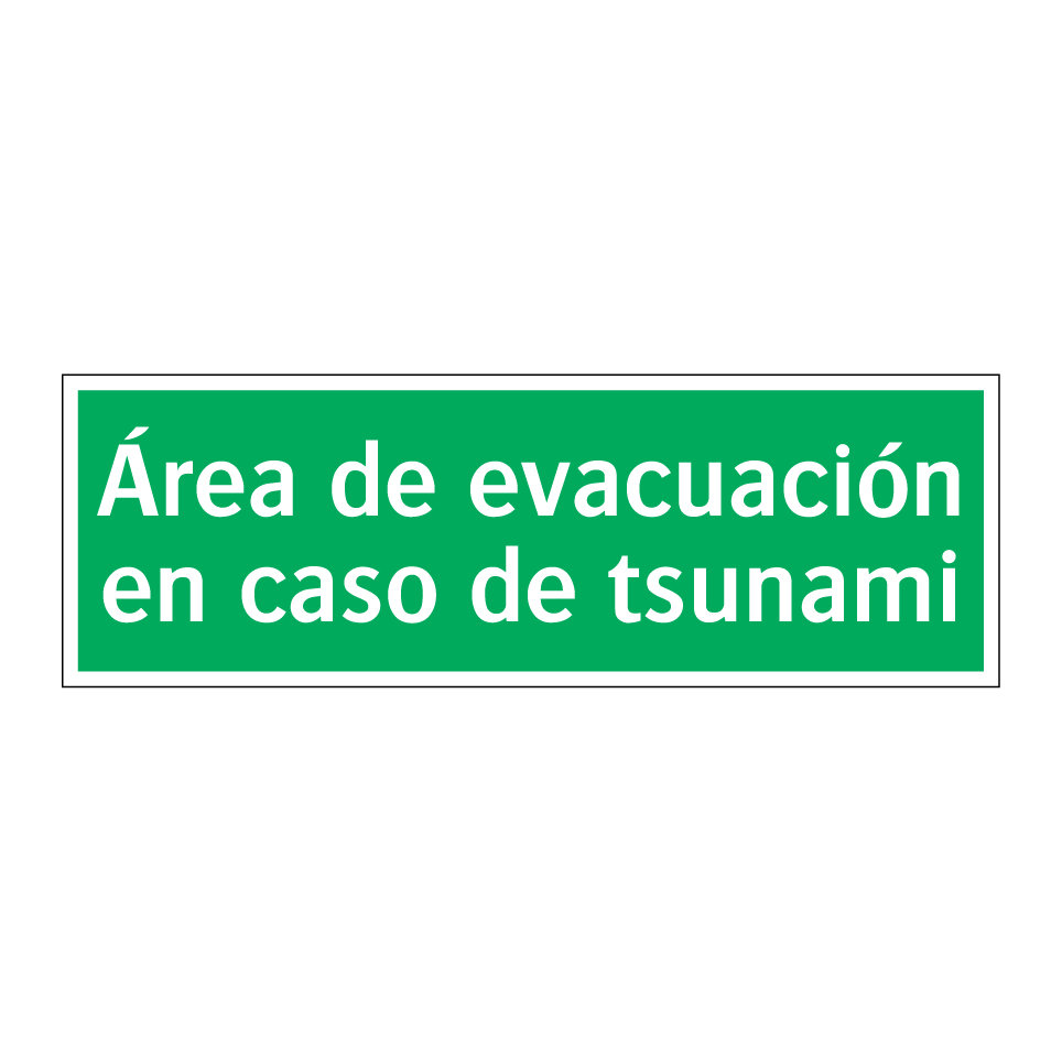 Área de evacuación en caso de tsunami