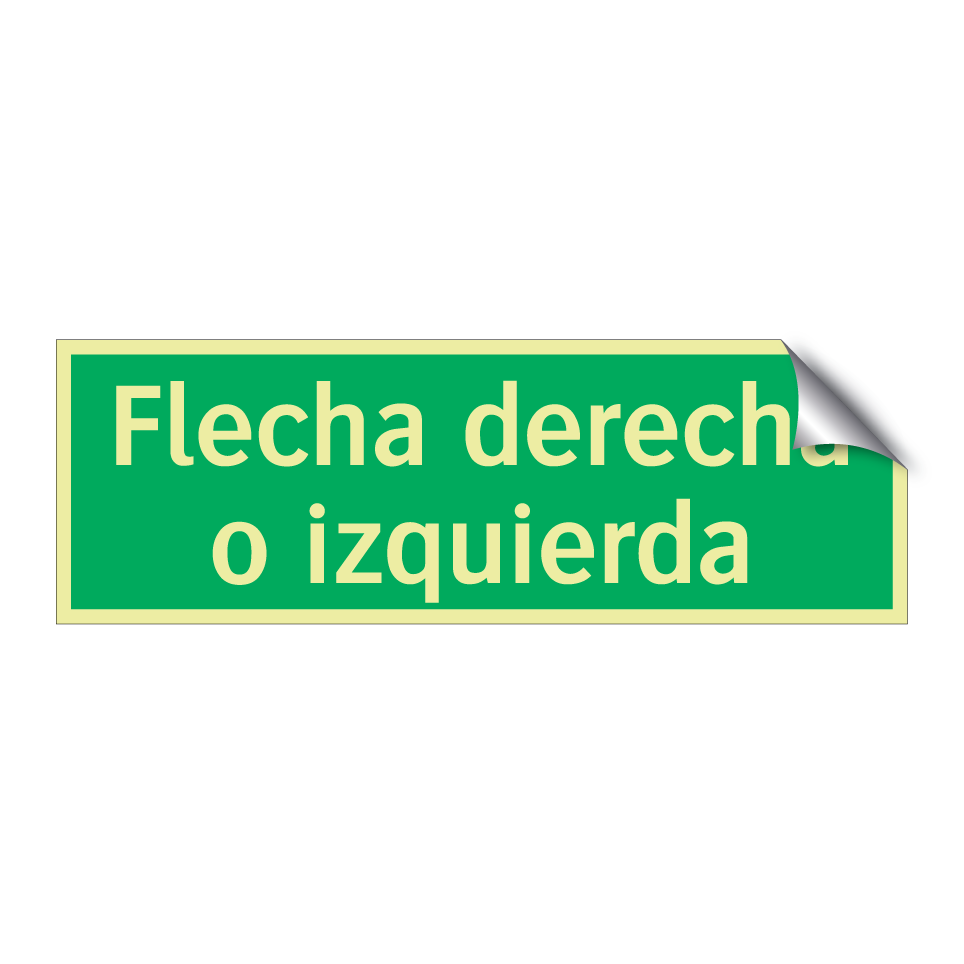 Flecha derecha o izquierda