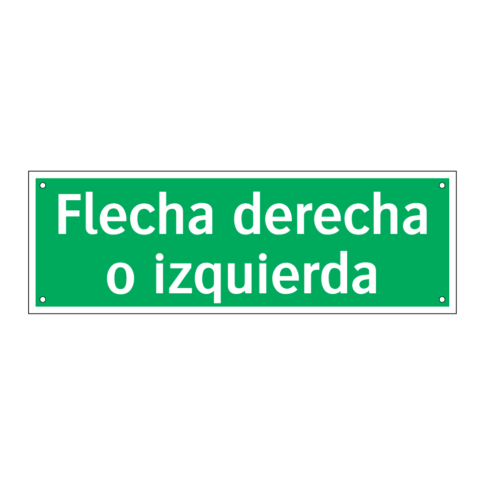 Flecha derecha o izquierda
