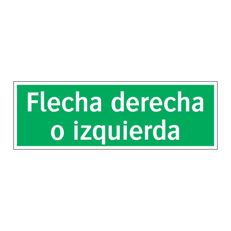 Flecha derecha o izquierda