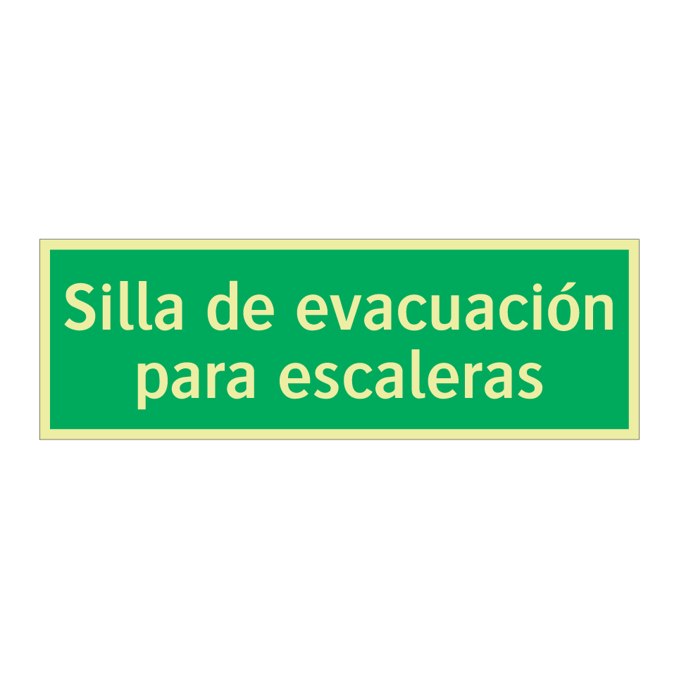 Silla de evacuación para escaleras