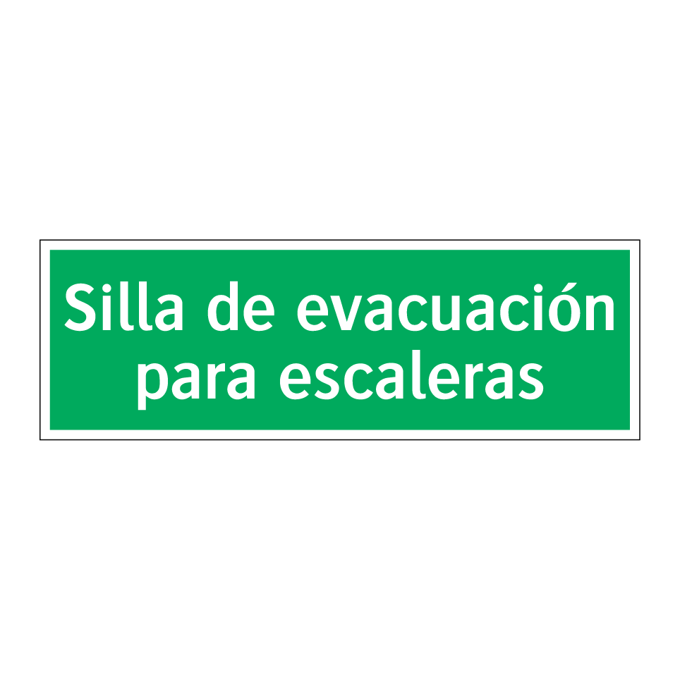 Silla de evacuación para escaleras