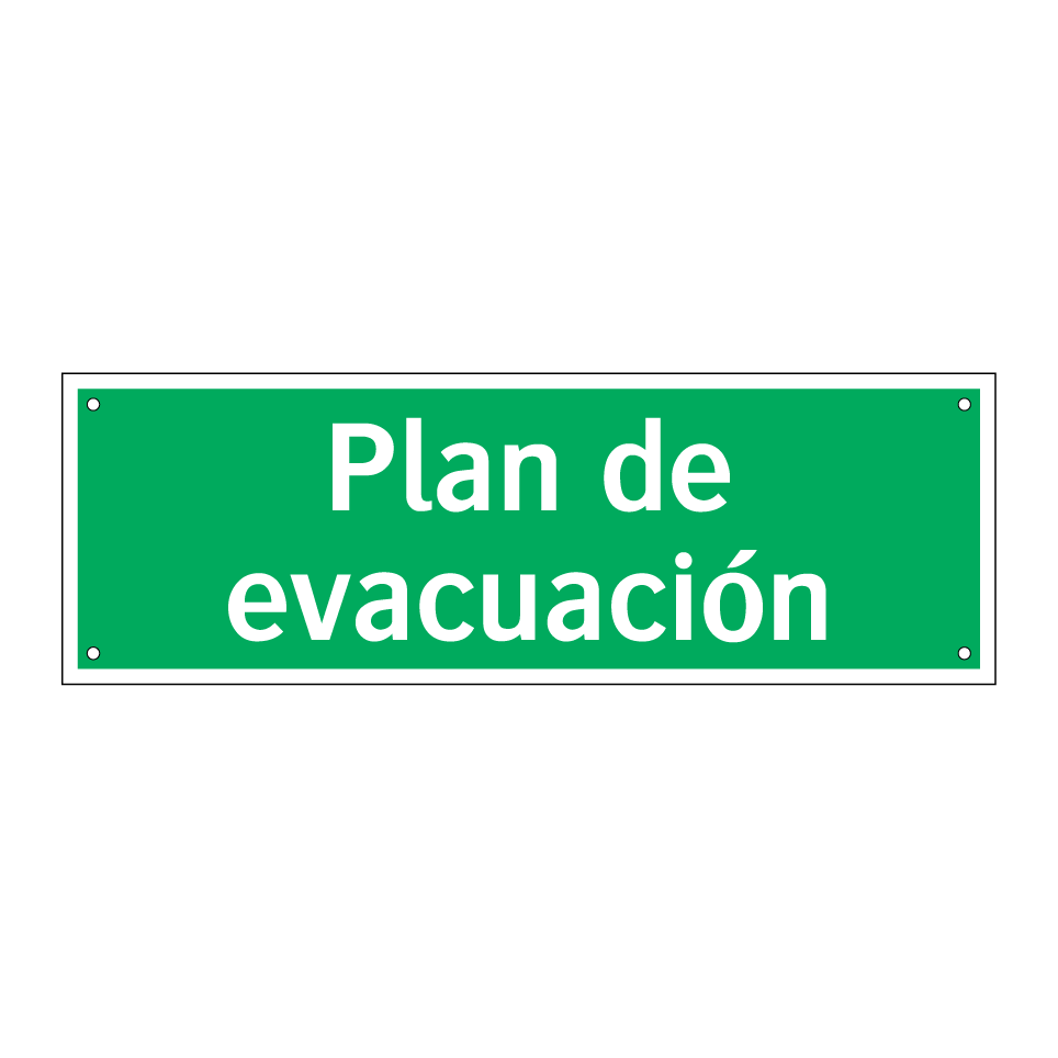 Plan de evacuación