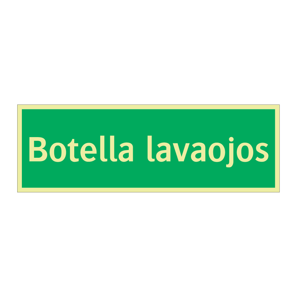 Botella lavaojos