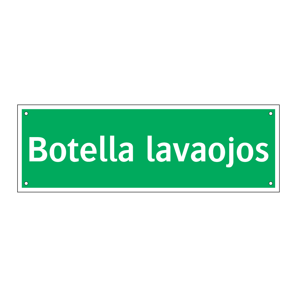 Botella lavaojos