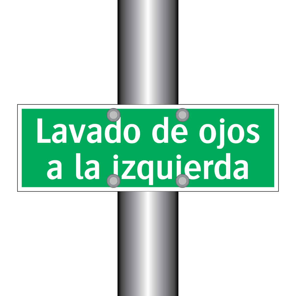 Lavado de ojos a la izquierda