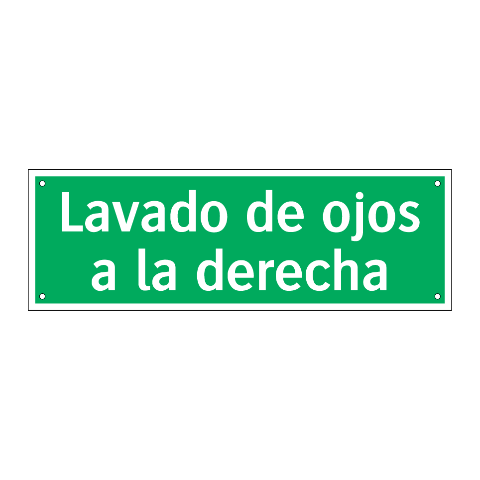 Lavado de ojos a la derecha