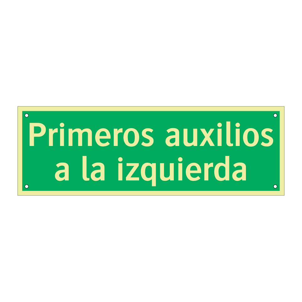 Primeros auxilios a la izquierda