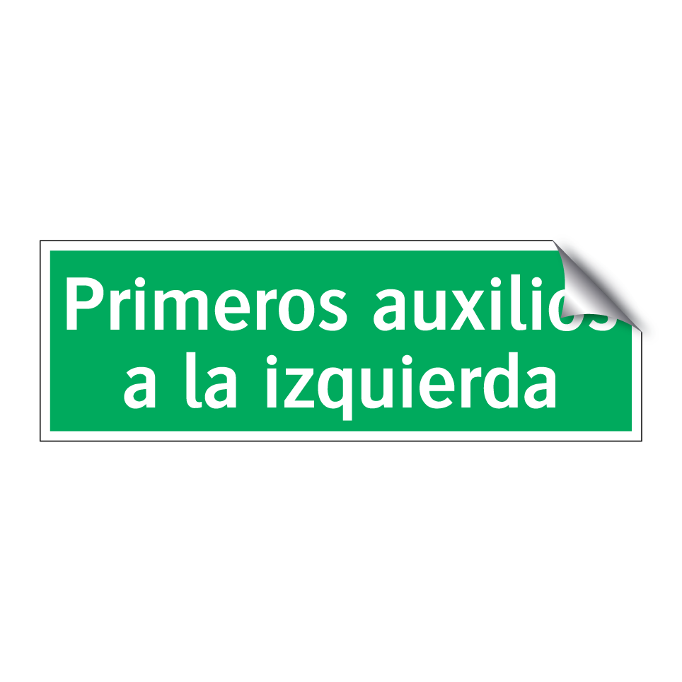 Primeros auxilios a la izquierda