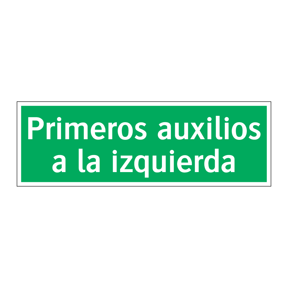Primeros auxilios a la izquierda