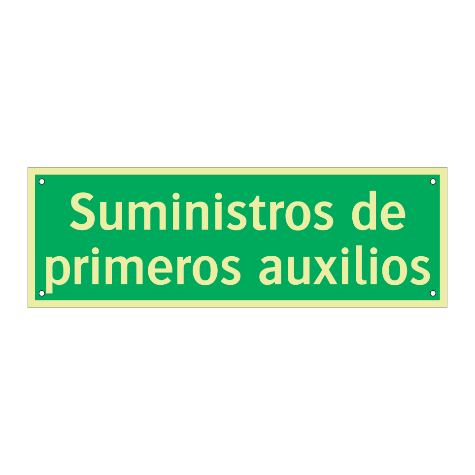 Suministros de primeros auxilios