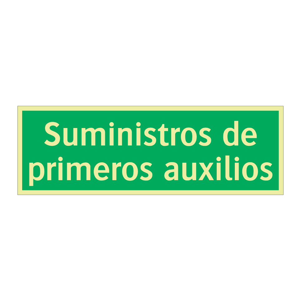 Suministros de primeros auxilios