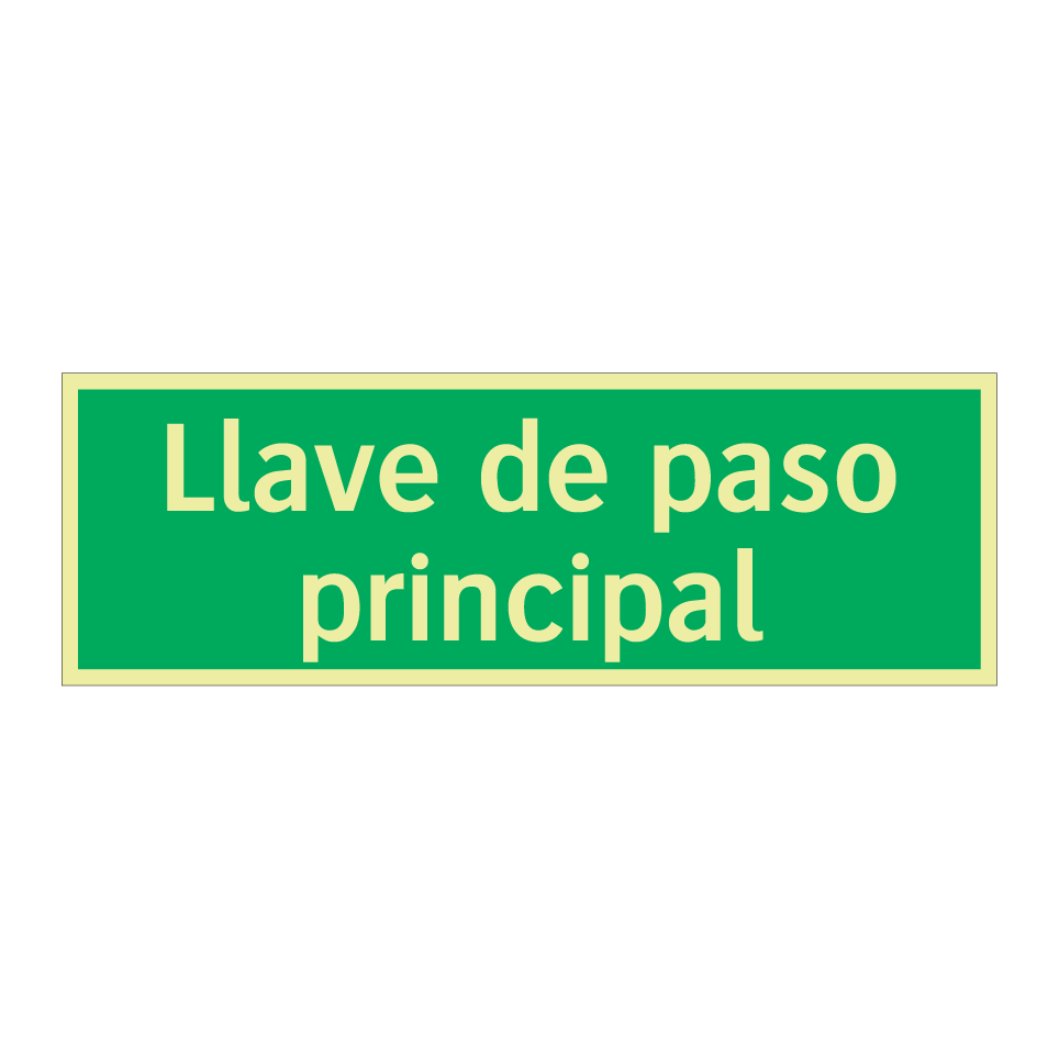 Llave de paso principal