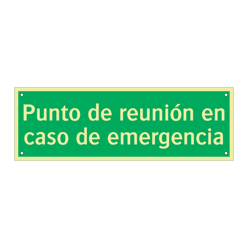 Punto de reunión en caso de emergencia