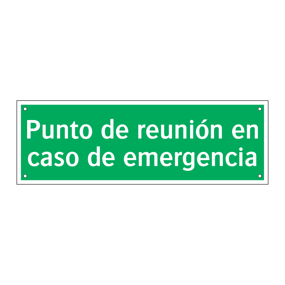 Punto de reunión en caso de emergencia