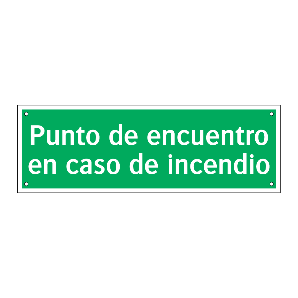 Punto de encuentro en caso de incendio
