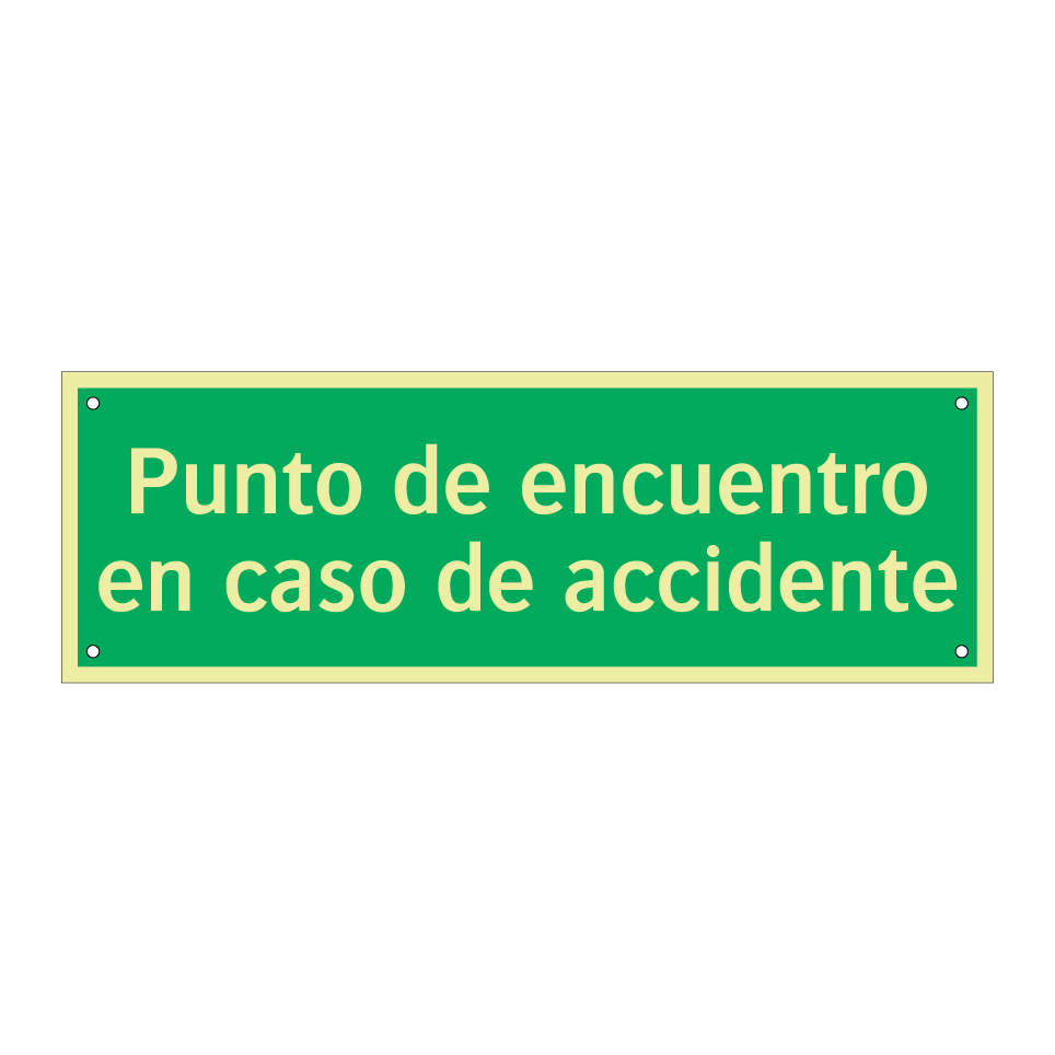 Punto de encuentro en caso de accidente