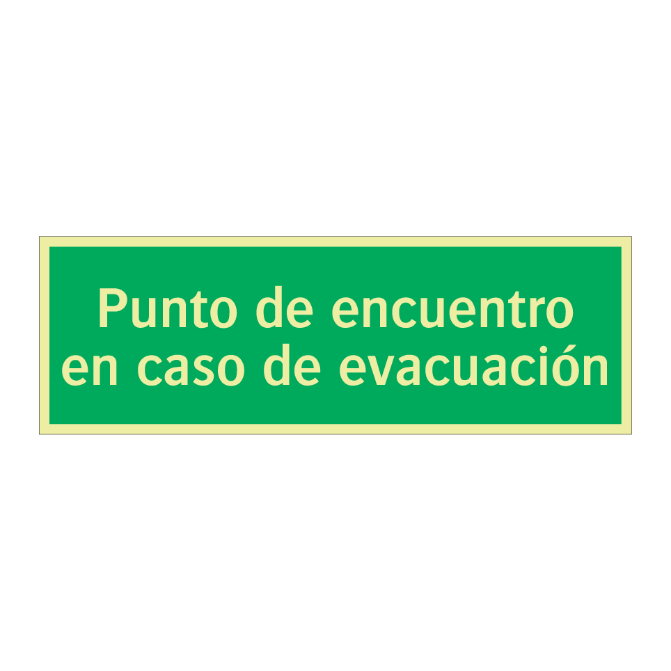 Punto de encuentro en caso de evacuación