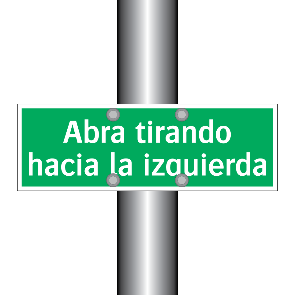 Abra tirando hacia la izquierda